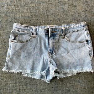 Blue PTCL Ethical Clothing Line Cutoff Shorts